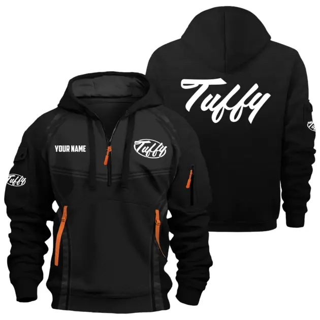 Tuffy Exclusive Logo Performance Logo Hoodie Half Zipper TTFSHHZ3D081914TUZ - Tuffy Hoodie