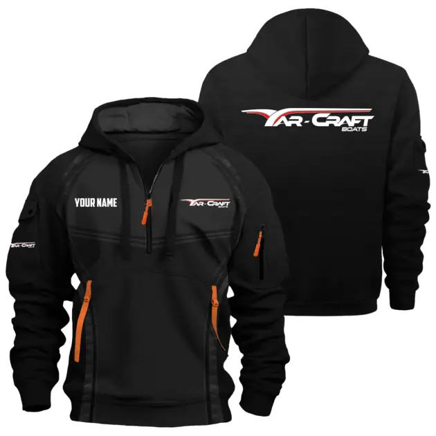 Yar-Craft Exclusive Logo Performance Logo Hoodie Half Zipper TTFSHHZ3D081914YCZ - Yar-Craft Hoodie