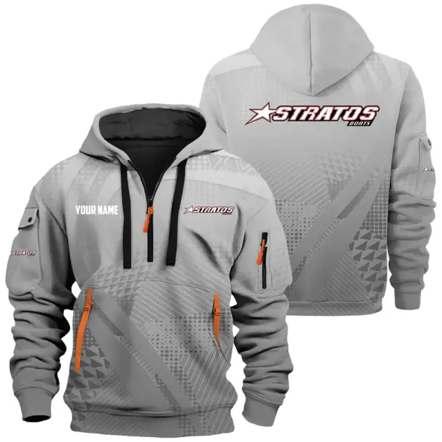 Stratos Exclusive Logo Performance Logo Hoodie Half Zipper TTFSHHZ3D0819A07SAZ - Stratos Hoodie