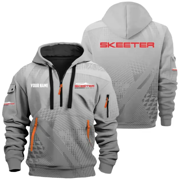 Skeeter Exclusive Logo Performance Logo Hoodie Half Zipper TTFSHHZ3D0819A07STZ - Skeeter Hoodie
