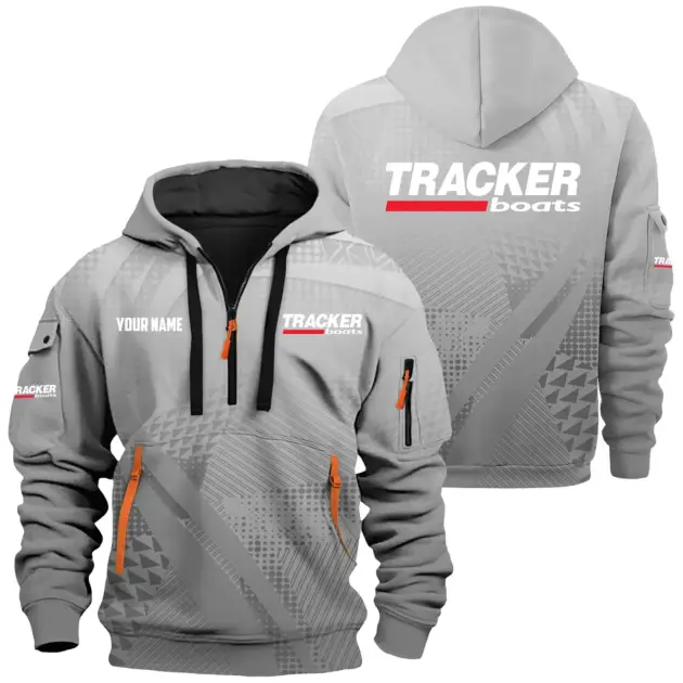 Tracker Exclusive Logo Performance Logo Hoodie Half Zipper TTFSHHZ3D0819A07TRZ - Tracker Hoodie