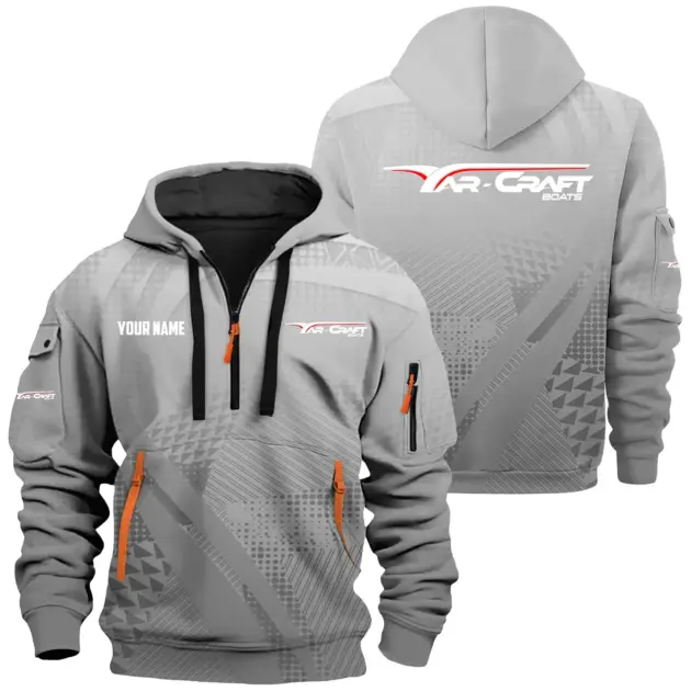 Yar-Craft Exclusive Logo Performance Logo Hoodie Half Zipper TTFSHHZ3D0819A07YCZ - Yar-Craft Hoodie