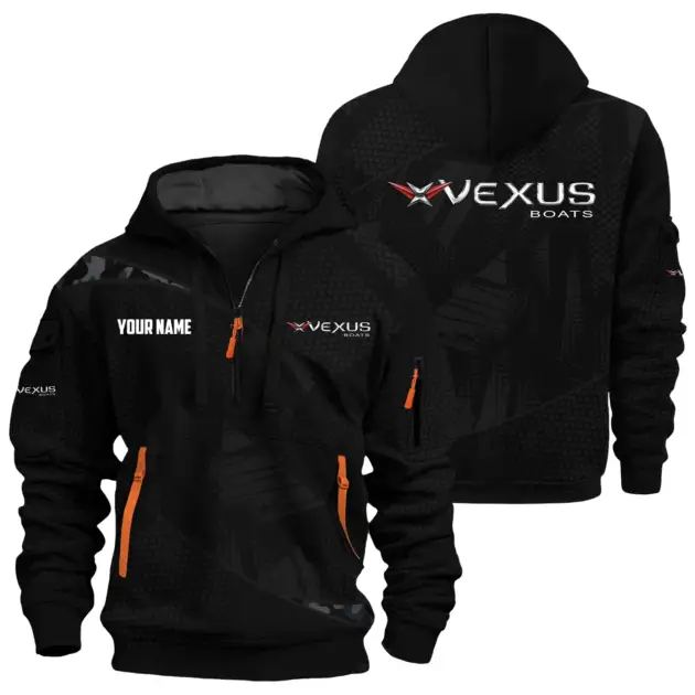 Vexus Exclusive Logo Performance Logo Hoodie Half Zipper TTFSHHZ3D0819A12VBZ - Vexus Hoodie