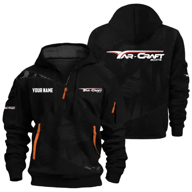 Yar-Craft Exclusive Logo Performance Logo Hoodie Half Zipper TTFSHHZ3D0819A12YCZ - Yar-Craft Hoodie