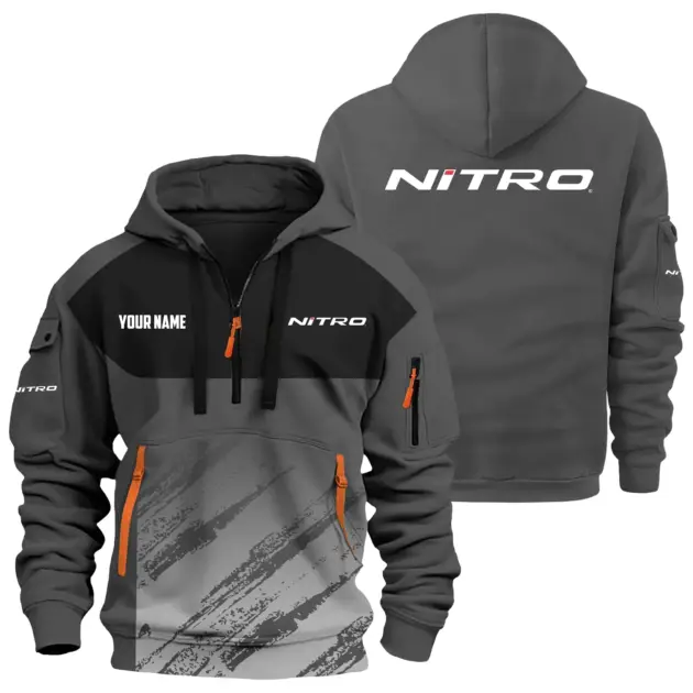 Nitro Exclusive Logo Performance Logo Hoodie Half Zipper TTFSHHZ3D0819C04NZ - Nitro Hoodie