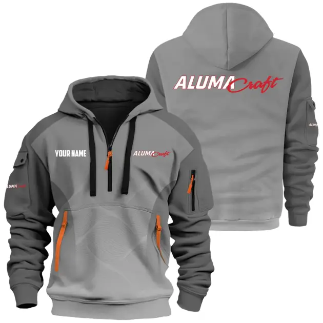 Alumacraft Exclusive Logo Performance Logo Hoodie Half Zipper TTFSHHZ3D0819C05ACZ - Alumacraft Hoodie