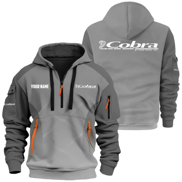 Cobra Exclusive Logo Performance Logo Hoodie Half Zipper TTFSHHZ3D0819C05COZ - Cobra Hoodie