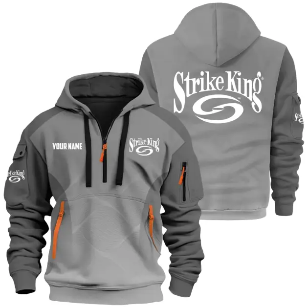 Strike King Exclusive Logo Performance Logo Hoodie Half Zipper TTFSHHZ3D0819C05SKZ - Strike King Hoodie