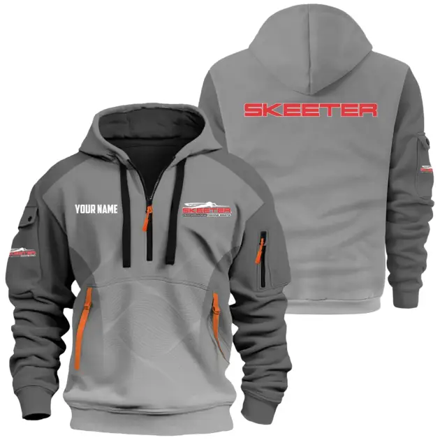 Skeeter Exclusive Logo Performance Logo Hoodie Half Zipper TTFSHHZ3D0819C05STZ - Skeeter Hoodie