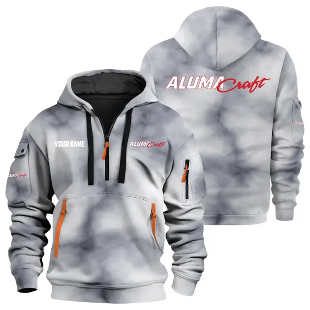 Alumacraft Exclusive Logo Performance Logo Hoodie Half Zipper TTFSHHZ3D0819C06ACZ - Alumacraft Hoodie