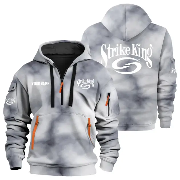 Strike King Exclusive Logo Performance Logo Hoodie Half Zipper TTFSHHZ3D0819C06SKZ - Strike King Hoodie