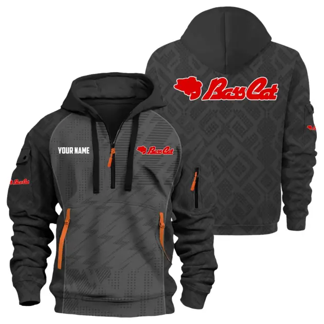 Bass Cat Exclusive Logo Performance Logo Hoodie Half Zipper TTFSHHZ3D0819C08BCZ - Bass Cat Hoodie