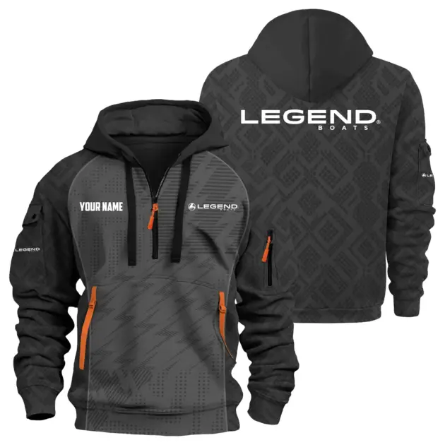 Legend Exclusive Logo Performance Logo Hoodie Half Zipper TTFSHHZ3D0819C08LEZ - Legend Hoodie