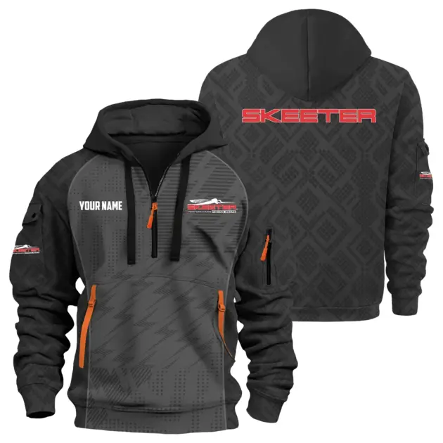 Skeeter Exclusive Logo Performance Logo Hoodie Half Zipper TTFSHHZ3D0819C08STZ - Skeeter Hoodie