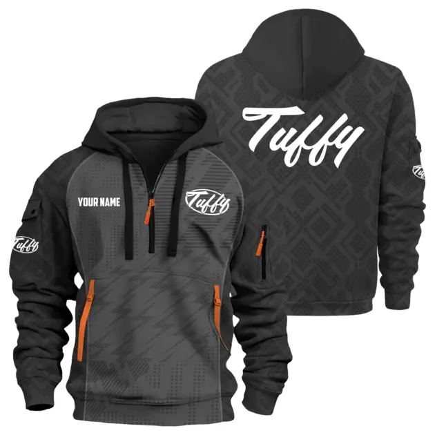 Tuffy Exclusive Logo Performance Logo Hoodie Half Zipper TTFSHHZ3D0819C08TUZ - Tuffy Hoodie