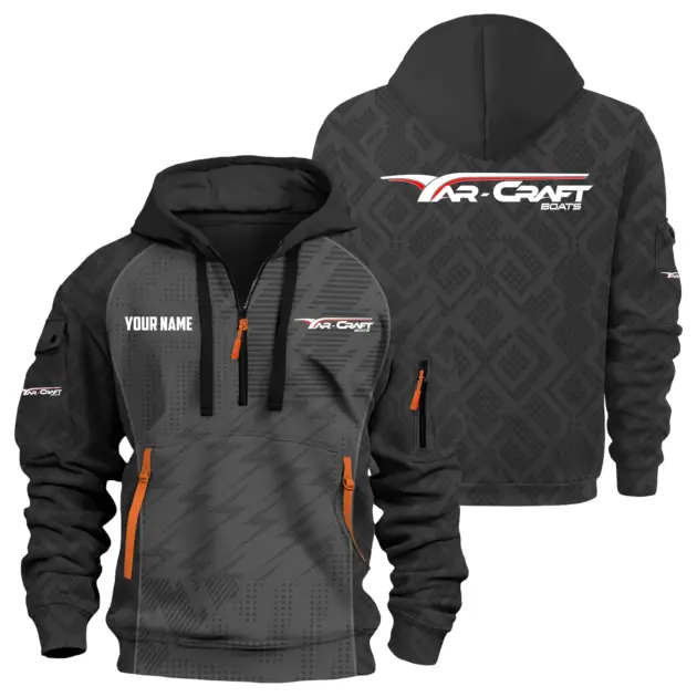 Yar-Craft Exclusive Logo Performance Logo Hoodie Half Zipper TTFSHHZ3D0819C08YCZ - Yar-Craft Hoodie