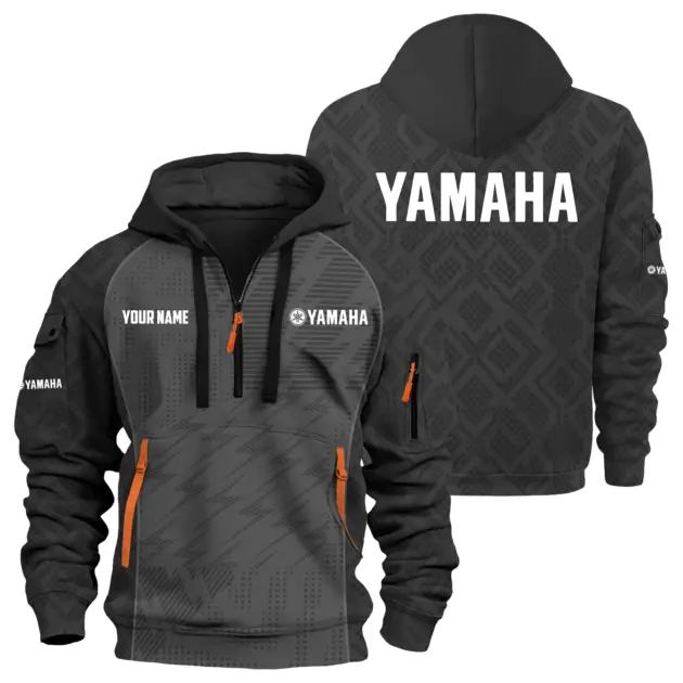 Yamaha Exclusive Logo Performance Logo Hoodie Half Zipper TTFSHHZ3D0819C08YZ - Yamaha Hoodie