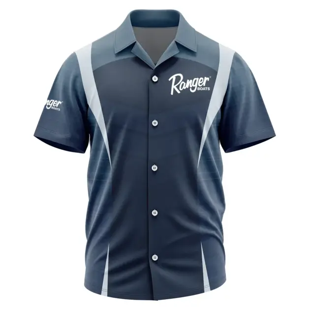 Ranger Exclusive Logo Performance Short Sleeve Camp Collar Shirt TTFSHWSCS003RBZ - Ranger Camp Collar Shirt