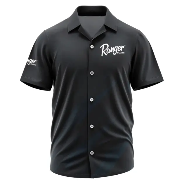 Ranger Exclusive Logo Performance Short Sleeve Camp Collar Shirt TTFSHWSCS005RBZ - Ranger Camp Collar Shirt