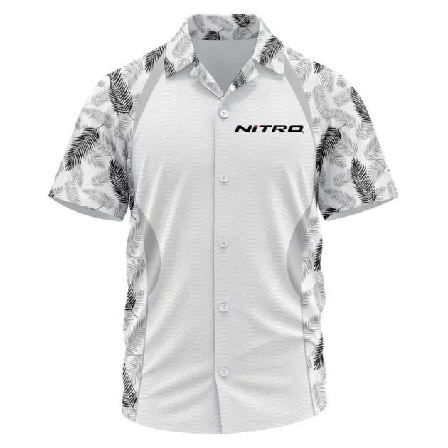 Nitro Exclusive Logo Performance Short Sleeve Camp Collar Shirt TTFSHWSCS010NZ - Nitro Shirt