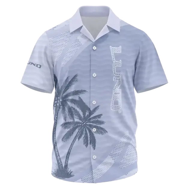 Lund Exclusive Logo Performance Short Sleeve Camp Collar Shirt TTFSHWSCS011LBZ - Lund Shirt