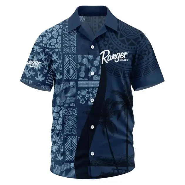 Ranger Exclusive Logo Performance Short Sleeve Camp Collar Shirt TTFSHWSCS013RBZ - Ranger Shirt