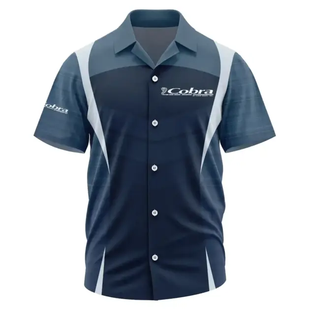 Cobra Exclusive Logo Performance Short Sleeve Camp Collar Shirt TTFSHWSCS1903003COZ - Cobra Shirt