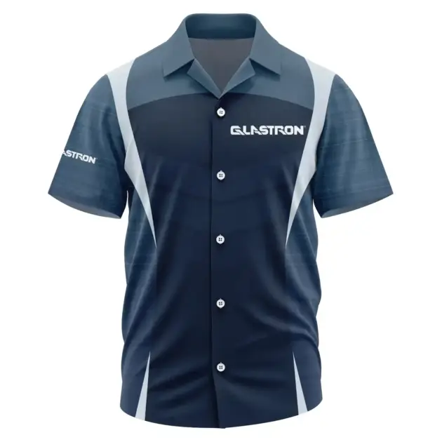 Glastron Exclusive Logo Performance Short Sleeve Camp Collar Shirt TTFSHWSCS1903003GLZ - Glastron Shirt
