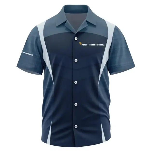 Humminbird Exclusive Logo Performance Short Sleeve Camp Collar Shirt TTFSHWSCS1903003HUZ - Humminbird Shirt