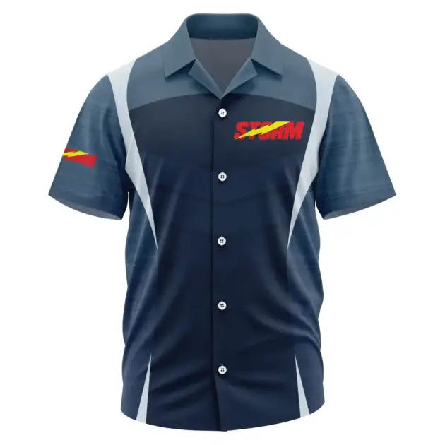 Storm Exclusive Logo Performance Short Sleeve Camp Collar Shirt TTFSHWSCS1903003SOZ - Storm Shirt