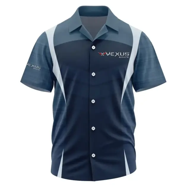 Vexus Exclusive Logo Performance Short Sleeve Camp Collar Shirt TTFSHWSCS1903003VBZ - Vexus Shirt