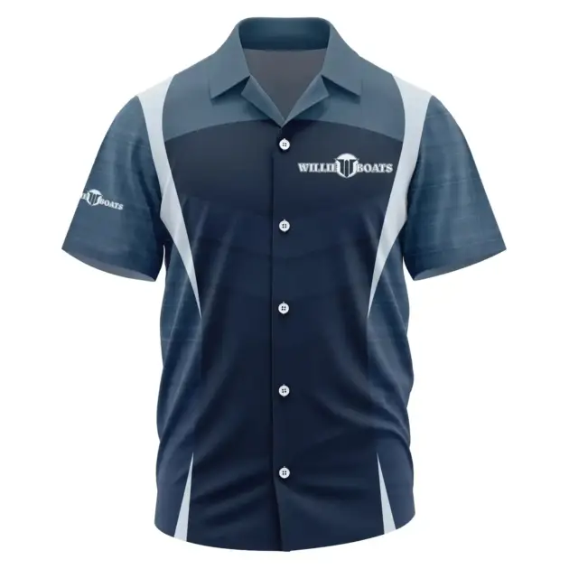 Willie Exclusive Logo Performance Short Sleeve Camp Collar Shirt TTFSHWSCS1903003WIZ - Willie Shirt
