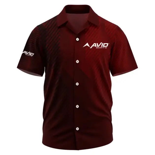 Avid Exclusive Logo Performance Short Sleeve Camp Collar Shirt TTFSHWSCS1903006AVZ - Avid Shirt