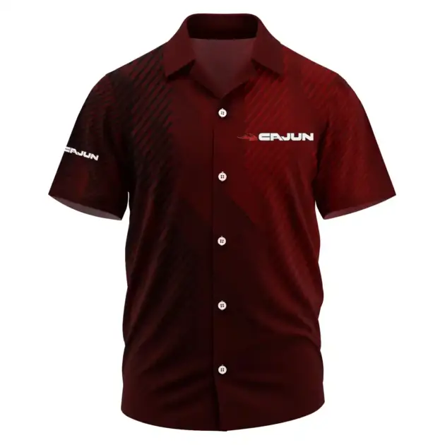 Cajun Exclusive Logo Performance Short Sleeve Camp Collar Shirt TTFSHWSCS1903006CJZ - Cajun Shirt