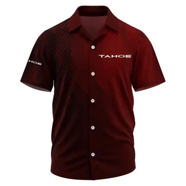 Tahoe Exclusive Logo Performance Short Sleeve Camp Collar Shirt TTFSHWSCS1903006TAZ - Tahoe Shirt