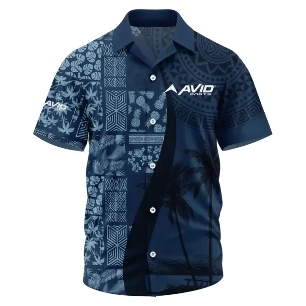Avid Exclusive Logo Performance Short Sleeve Camp Collar Shirt TTFSHWSCS1903013AVZ - Avid Shirt