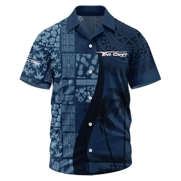 Yar-Craft Exclusive Logo Performance Short Sleeve Camp Collar Shirt TTFSHWSCS1903013YCZ - Yar-Craft Shirt