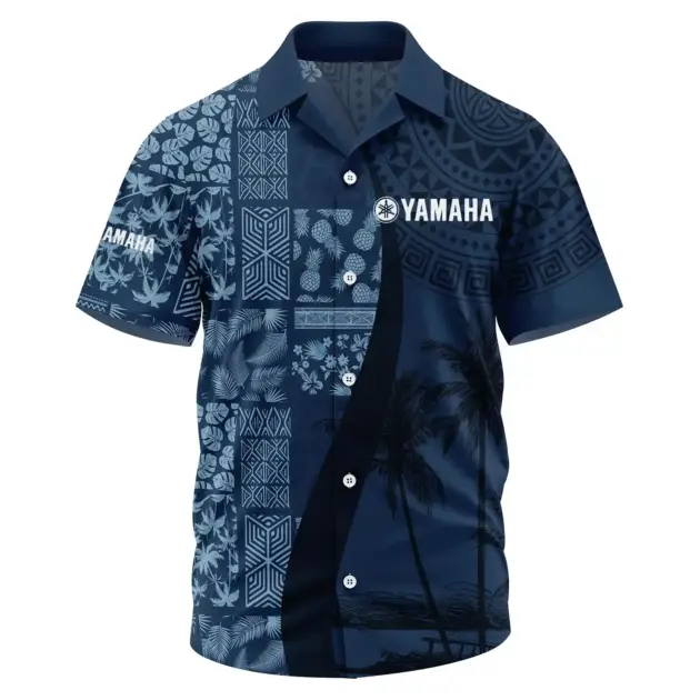 Yamaha Exclusive Logo Performance Short Sleeve Camp Collar Shirt TTFSHWSCS1903013YZ - Yamaha Shirt
