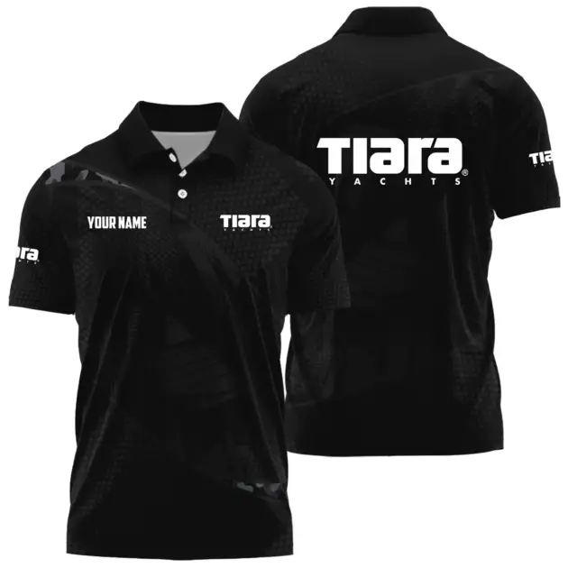 Tiara Yachts Exclusive Logo Performance Polo Shirt TTFSPLTS081912TYZ - Tiara Yachts Polo Shirt