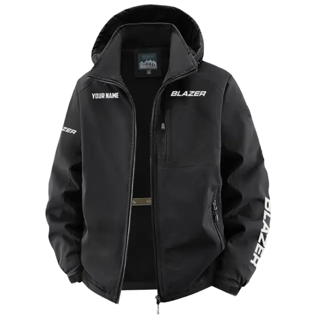 Blazer Exclusive Logo Performance Fleece Windbreaker Jacket Detachable Hood TTFSV202C0819BLZ - Blazer Jacket