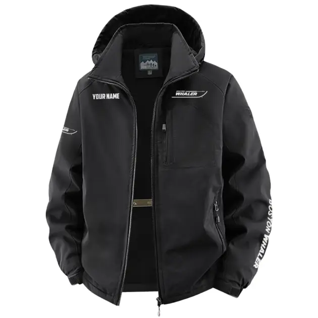 Boston Whaler Exclusive Logo Performance Fleece Windbreaker Jacket Detachable Hood TTFSV202C0819BWZ - Boston Whaler Jacket