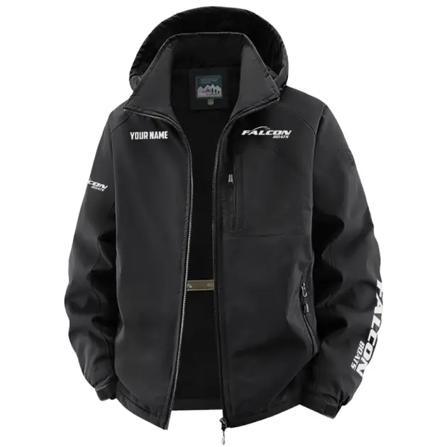 Falcon Exclusive Logo Performance Fleece Windbreaker Jacket Detachable Hood TTFSV202C0819FAZ - Falcon Jacket