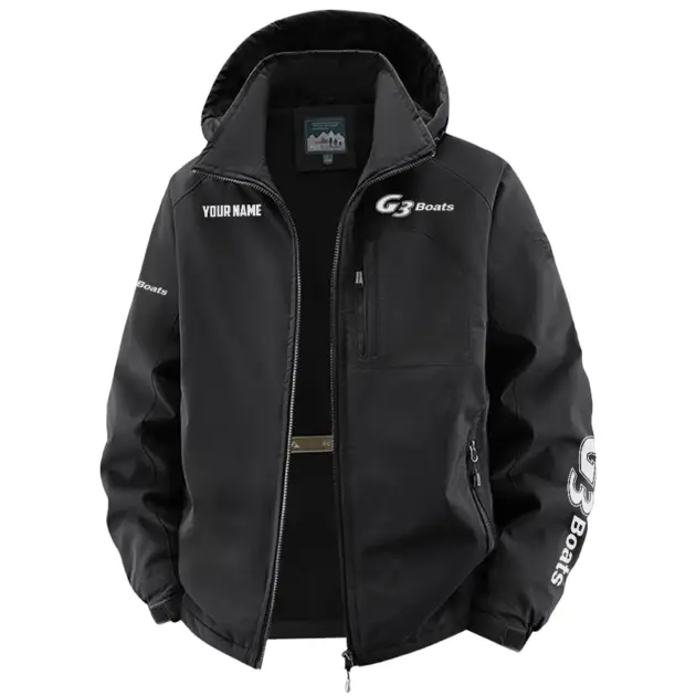 G3 Exclusive Logo Performance Fleece Windbreaker Jacket Detachable Hood TTFSV202C0819G3Z - G3 Jacket
