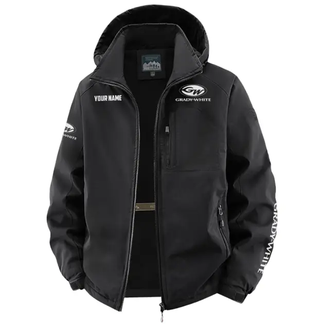 Grady-White Exclusive Logo Performance Fleece Windbreaker Jacket Detachable Hood TTFSV202C0819GWZ - Grady-White Jacket