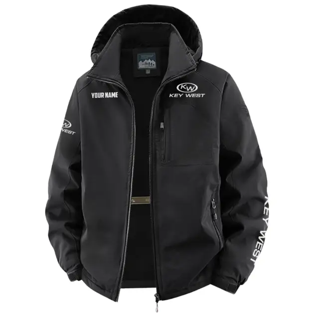 Key West Exclusive Logo Performance Fleece Windbreaker Jacket Detachable Hood TTFSV202C0819KWZ - Key West Jacket