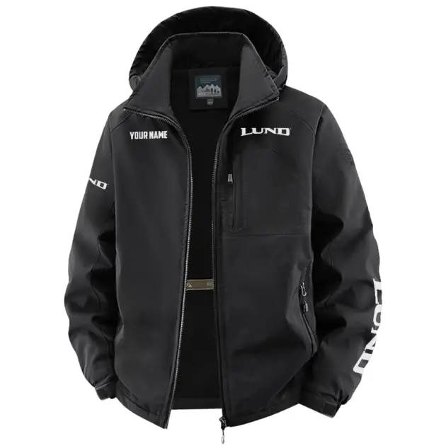 Lund Exclusive Logo Performance Fleece Windbreaker Jacket Detachable Hood TTFSV202C0819LBZ - Lund Jacket