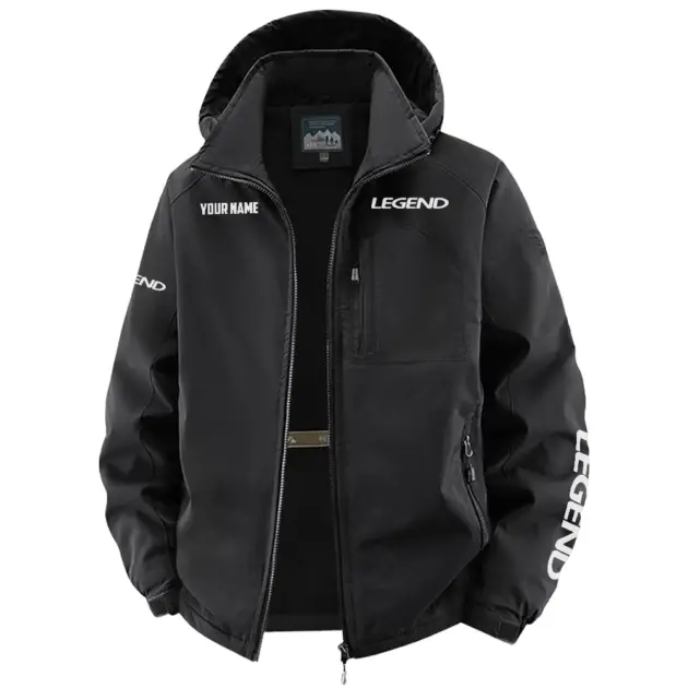 Legend Bass Boat Exclusive Logo Performance Fleece Windbreaker Jacket Detachable Hood TTFSV202C0819LEBZ - Legend Bass Boat Jacket