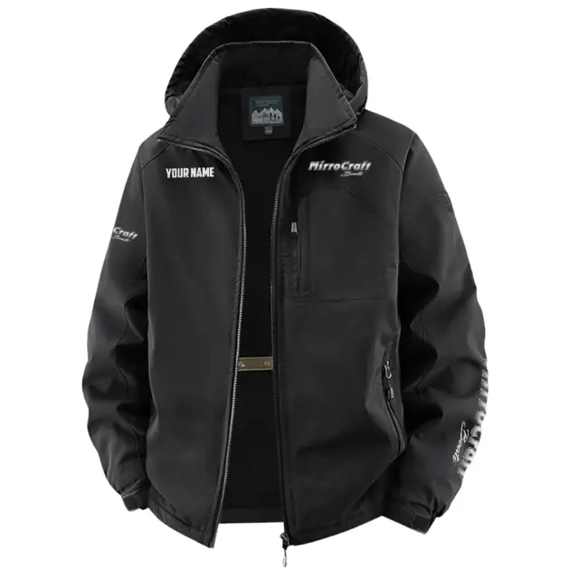 Mirrocraft Exclusive Logo Performance Fleece Windbreaker Jacket Detachable Hood TTFSV202C0819MCZ - Mirrocraft Jacket