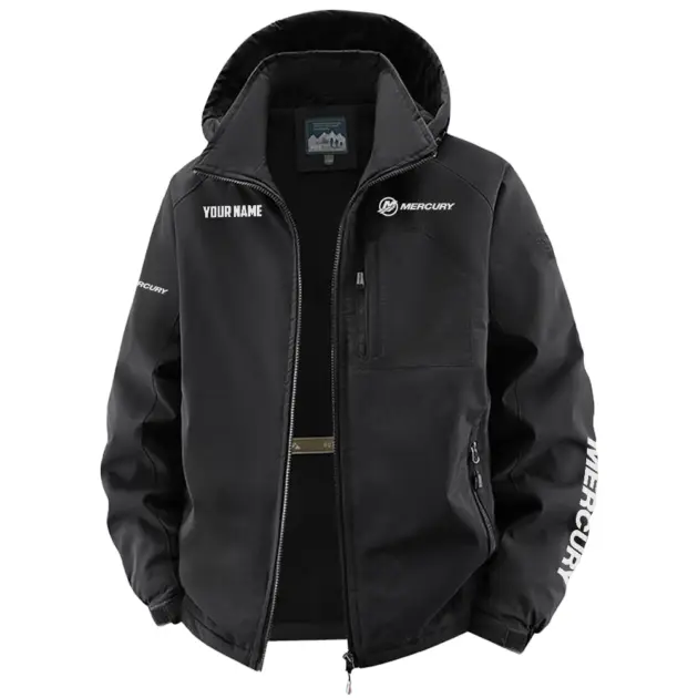 Mercury Exclusive Logo Performance Fleece Windbreaker Jacket Detachable Hood TTFSV202C0819MZ - Mercury Jacket