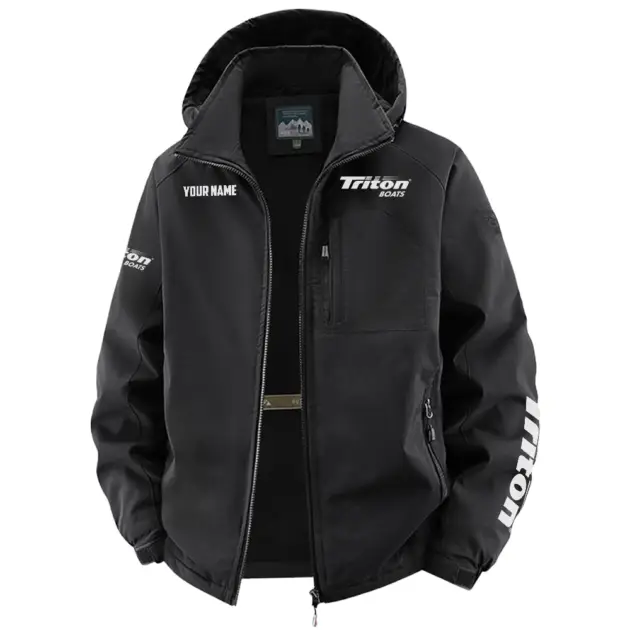 Triton Exclusive Logo Performance Fleece Windbreaker Jacket Detachable Hood TTFSV202C0819TBZ - Triton Jacket